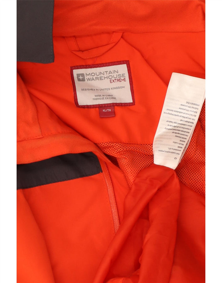 MOUNTAIN WAREHOUSE Ανδρικό μπουφάν βροχής με κουκούλα UK 42 XL Orange Colourblock