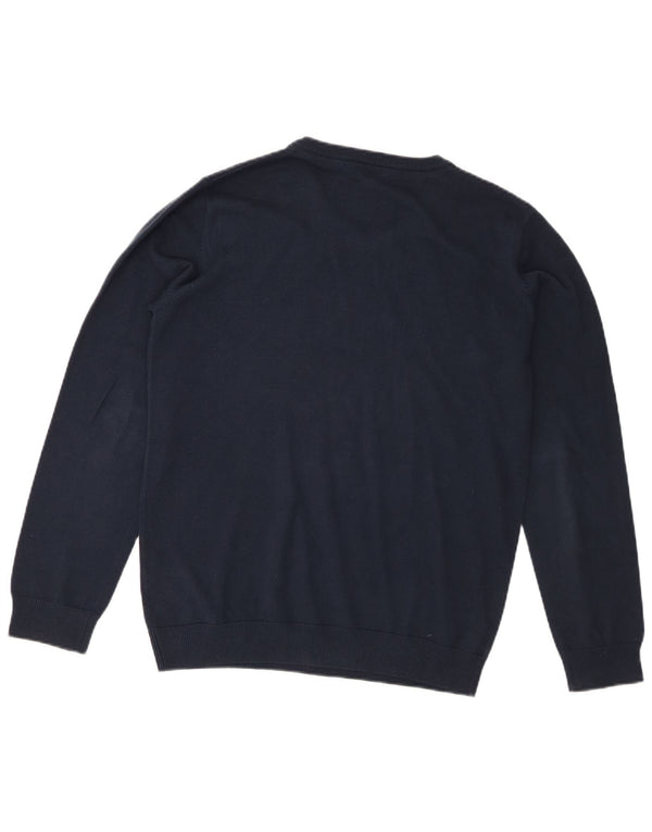 Marks & Spencer Boys πουλόβερ με λαιμόκοψη με V λαιμόκοψη 15-16 ετών Ναυτικό βαμβακερό