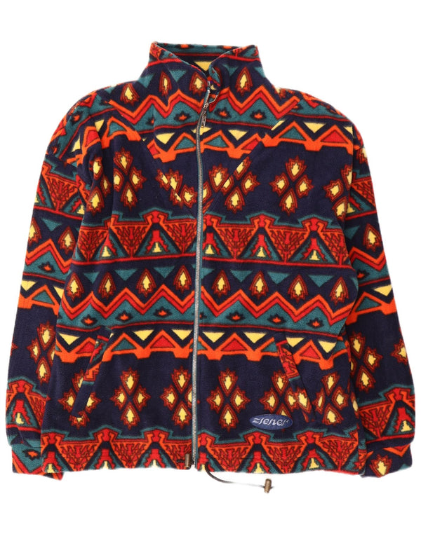 Polartec Ανδρικό Fleece Jacket UK 40 μεγάλο πολύχρωμο γεωμετρικό πολυεστέρα