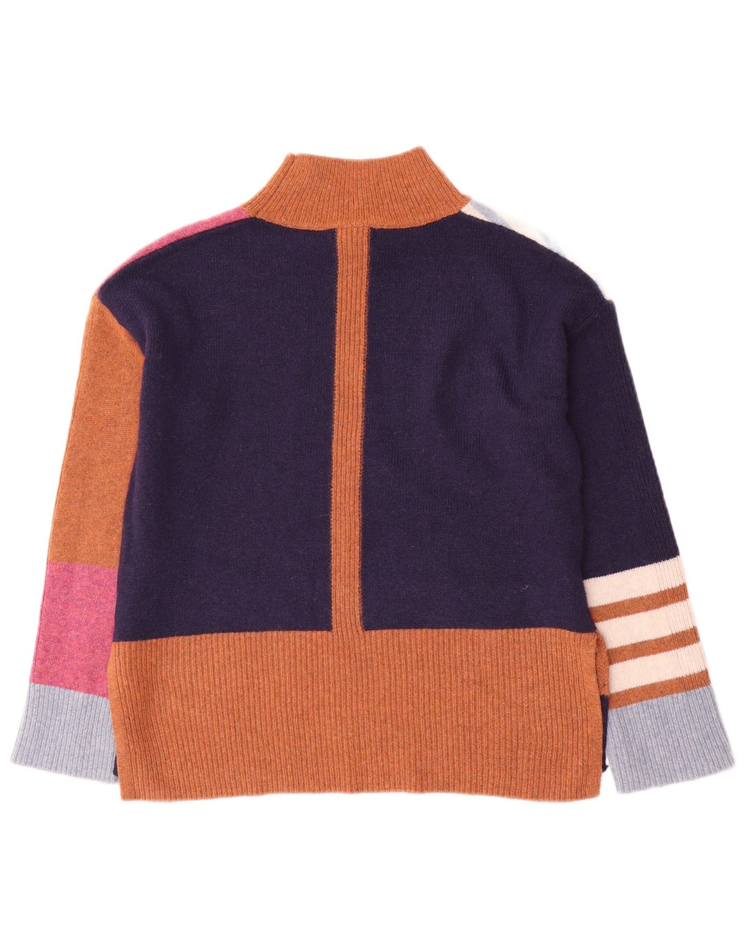 WHITE STUFF Γυναικείο πουλόβερ με λαιμό χελώνα UK 8 μικρό πολύχρωμο