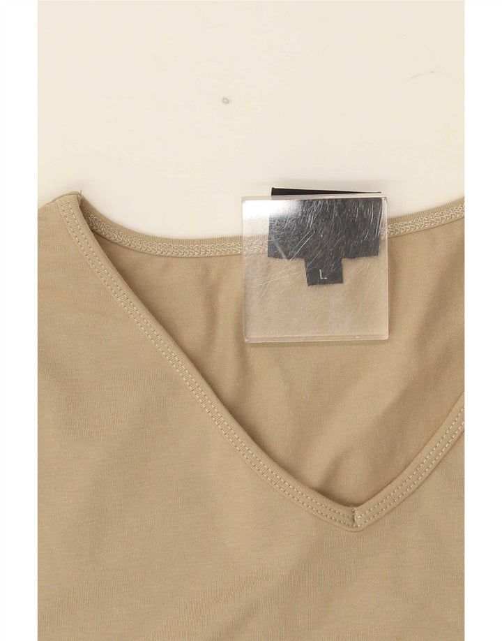 Trussardi Γυναικείο T-Shirt Top UK 14 Large Beige