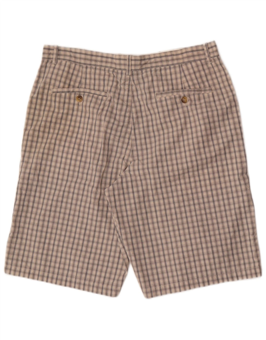 Ανδρικό σορτς Chino Marks & Spencer W34 Large Beige Check Cotton