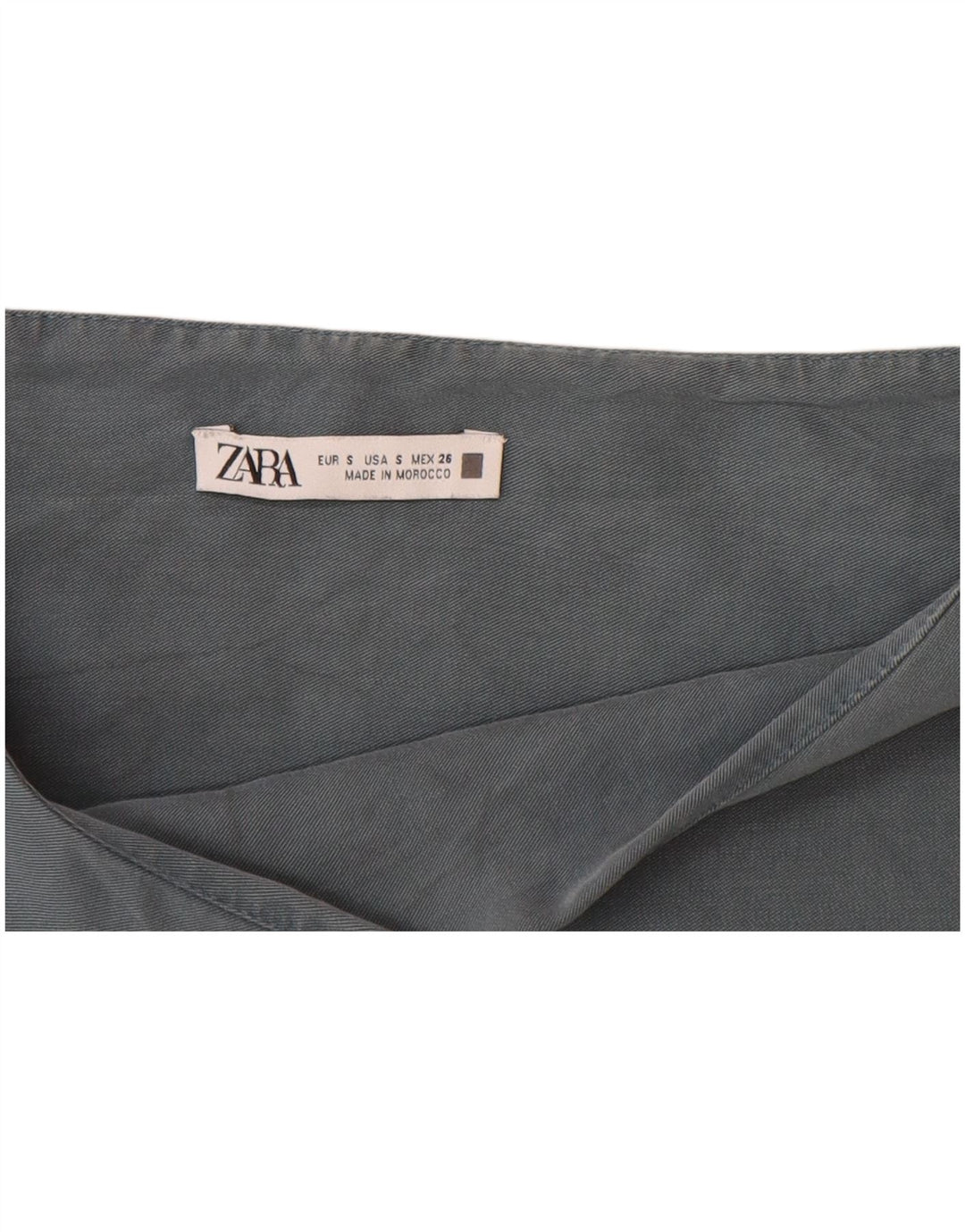 Zara Γυναικεία Μπλούζα Oversized Top UK 10 Small Grey Colourblock Cotton
