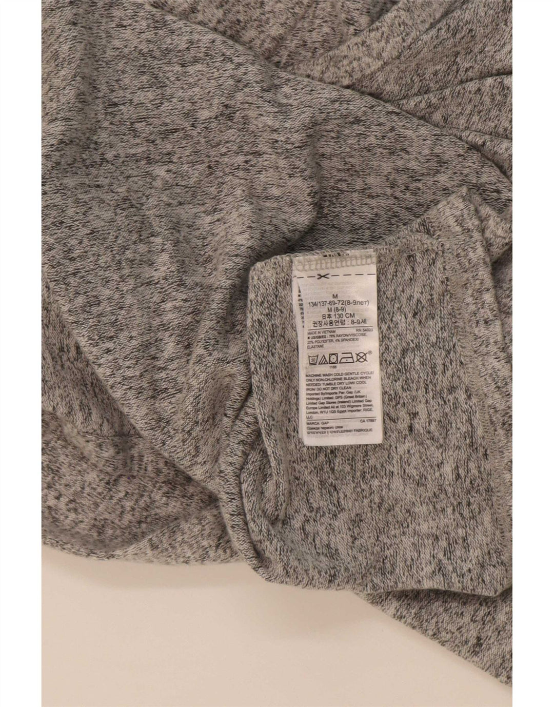 Πουλόβερ ανοιχτή ζακέτα Gap Girls 8-9 ετών Medium Grey Rayon
