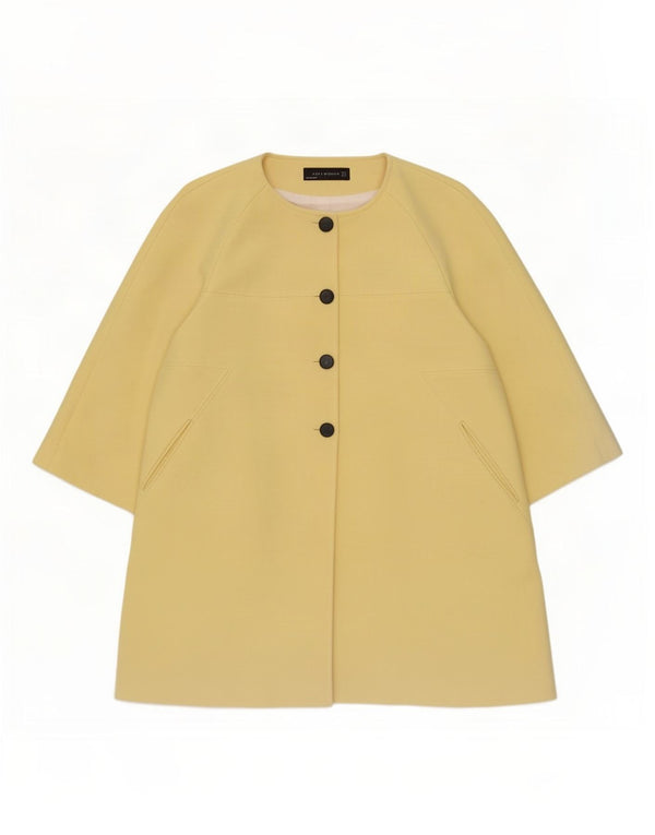 Γυναικείο παλτό Zara 3/4 μανίκι UK 18 XL κίτρινο βισκόζη