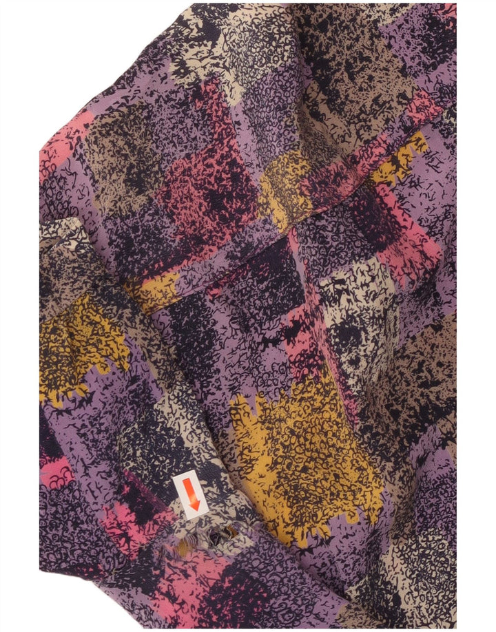 VINTAGE Γυναικείο φόρεμα Shift UK 16 Μεγάλη πολύχρωμη επιταγή