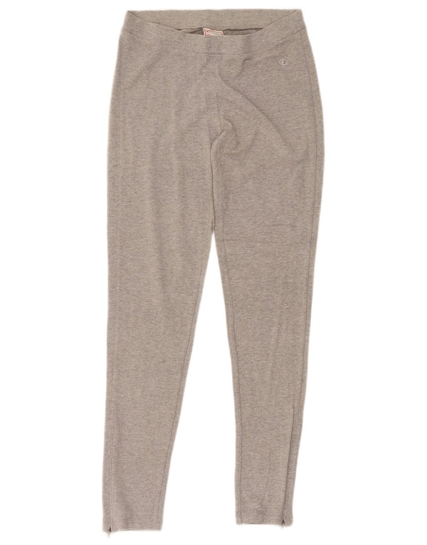 Champion Womens Heritage Fit leggings UK 4 XS Grey Flecked