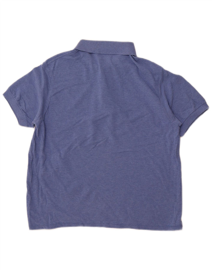 Ανδρικό μπλουζάκι πόλο LACOSTE Νούμερο 5 Μεγάλο Μπλε