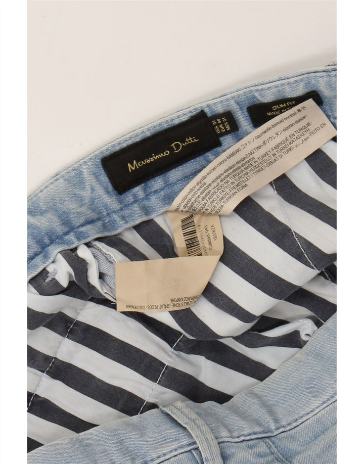 Ανδρικό λεπτό τζιν Massimo Dutti EU 40 Medium W31 L26 Μπλε βαμβακερό
