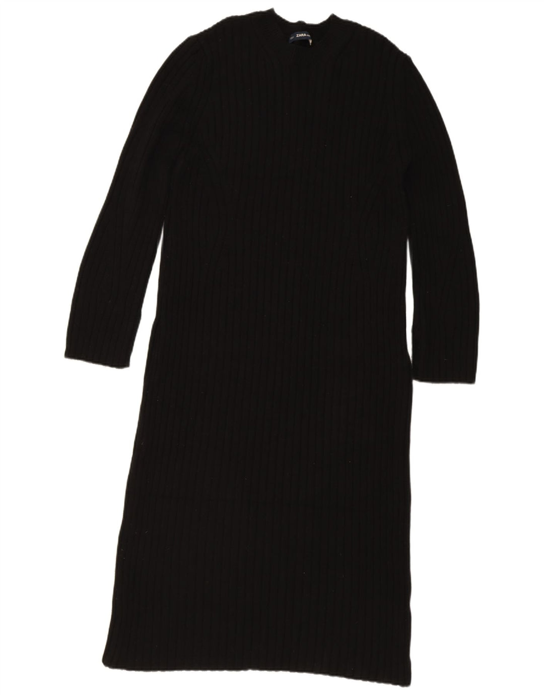 Zara Γυναικείο Jumper Φόρεμα UK 14 Medium Black
