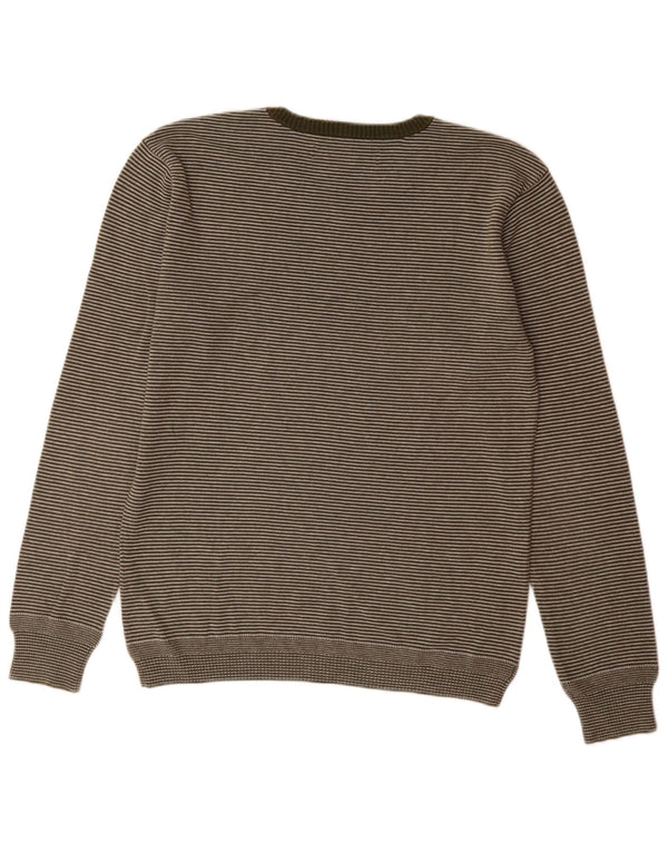 Ανδρικό πουλόβερ Levi's Slim Fit Jumper με λαιμόκοψη σε μεσαίο πράσινο ρίγες