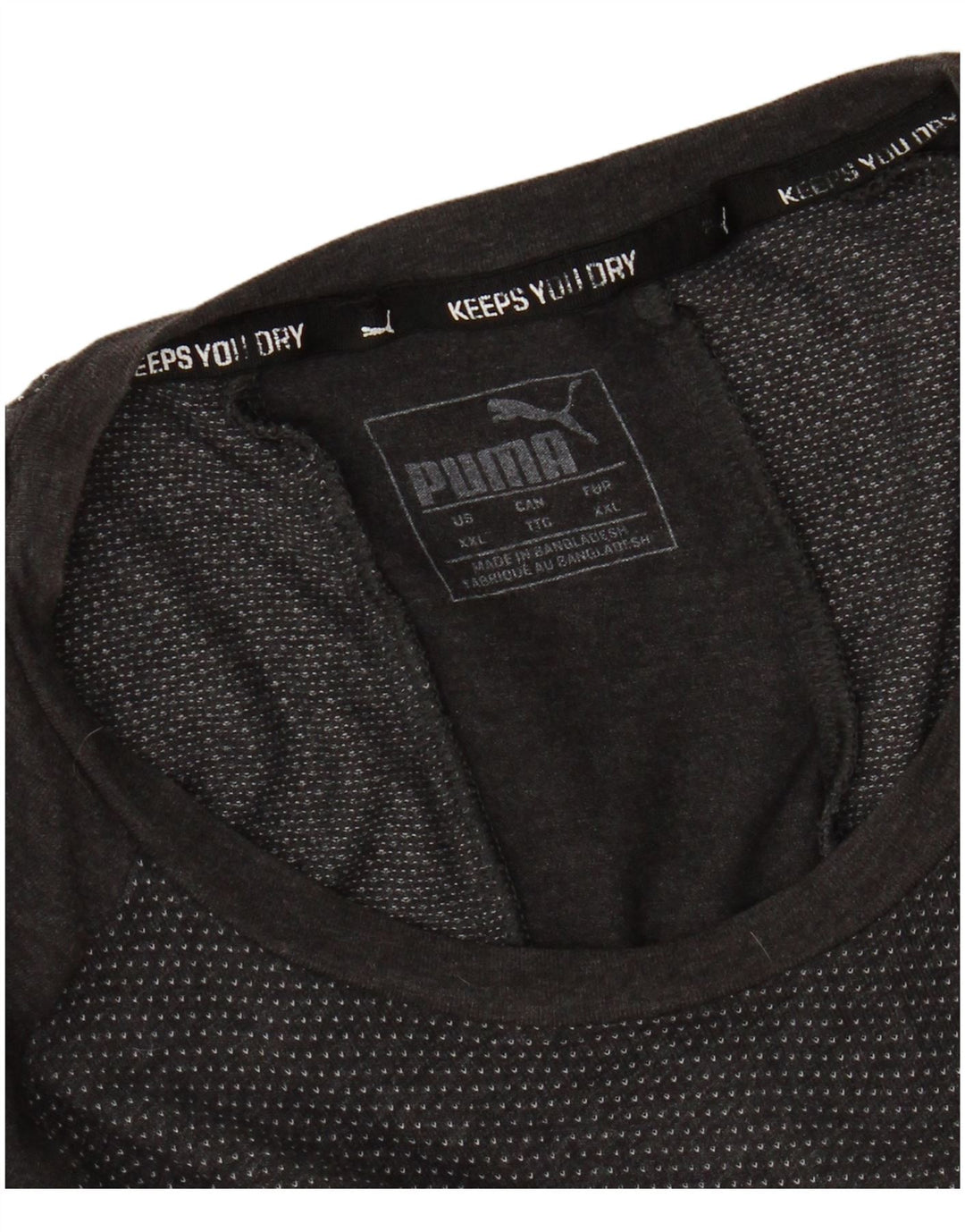 Ανδρικό γραφικό μπλουζάκι PUMA Top 2XL Γκρι Colourblock