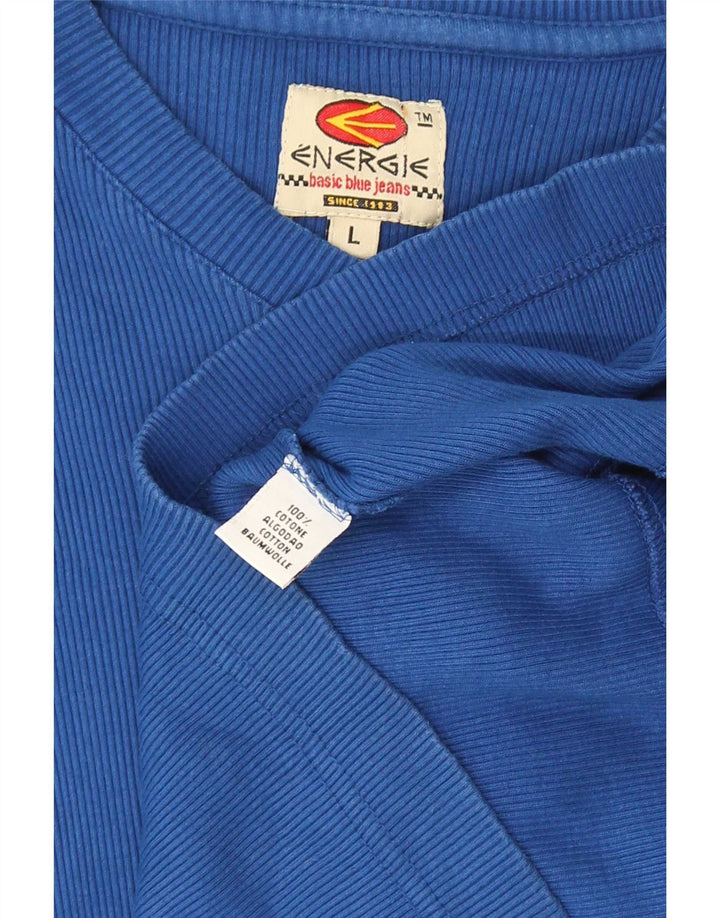 Energie Γυναικείο T-Shirt Top μεγάλο μπλε βαμβακερό