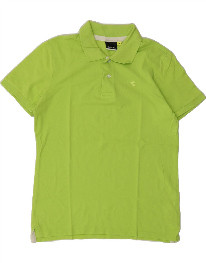 DIADORA Mens Polo Shirt Medium Green Cotton Vintage Diadora and Second-Hand Diadora from Messina Hembry 