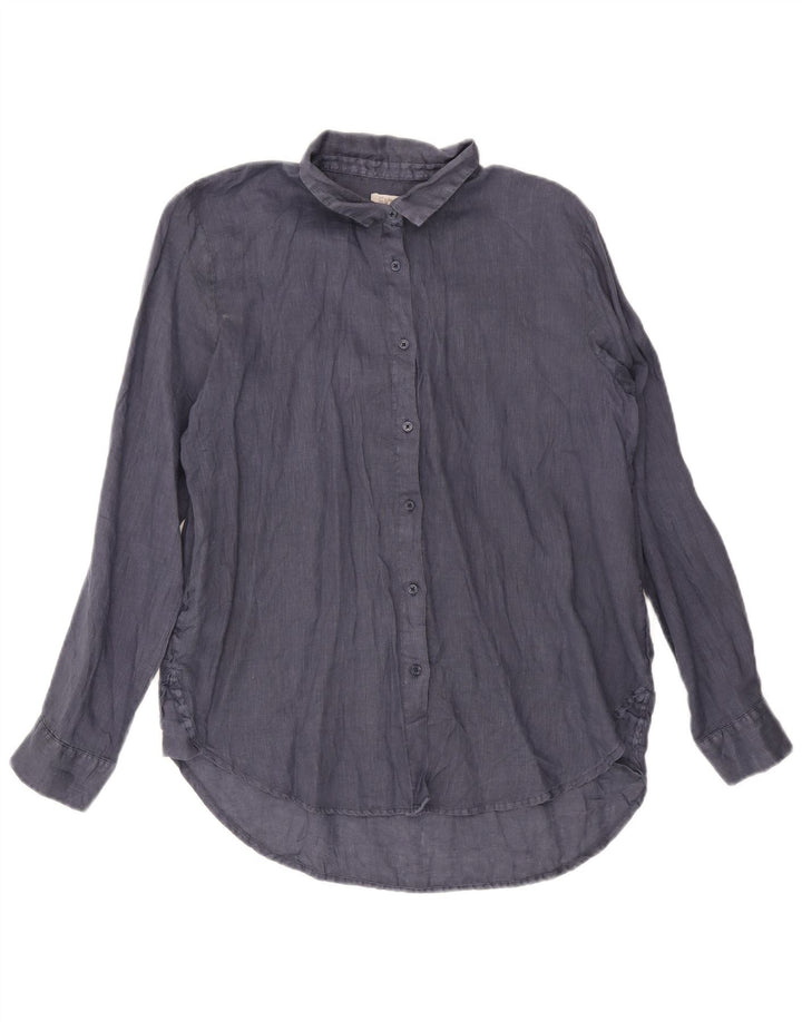 Dack's γυναικείο πουκάμισο UK 16 Large Navy Blue Lenn