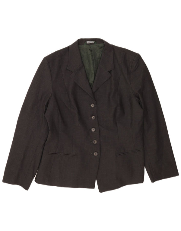 Laura Ashley Γυναικείο σακάκι 5 κουμπιών UK 18 XL γκρι μαλλί