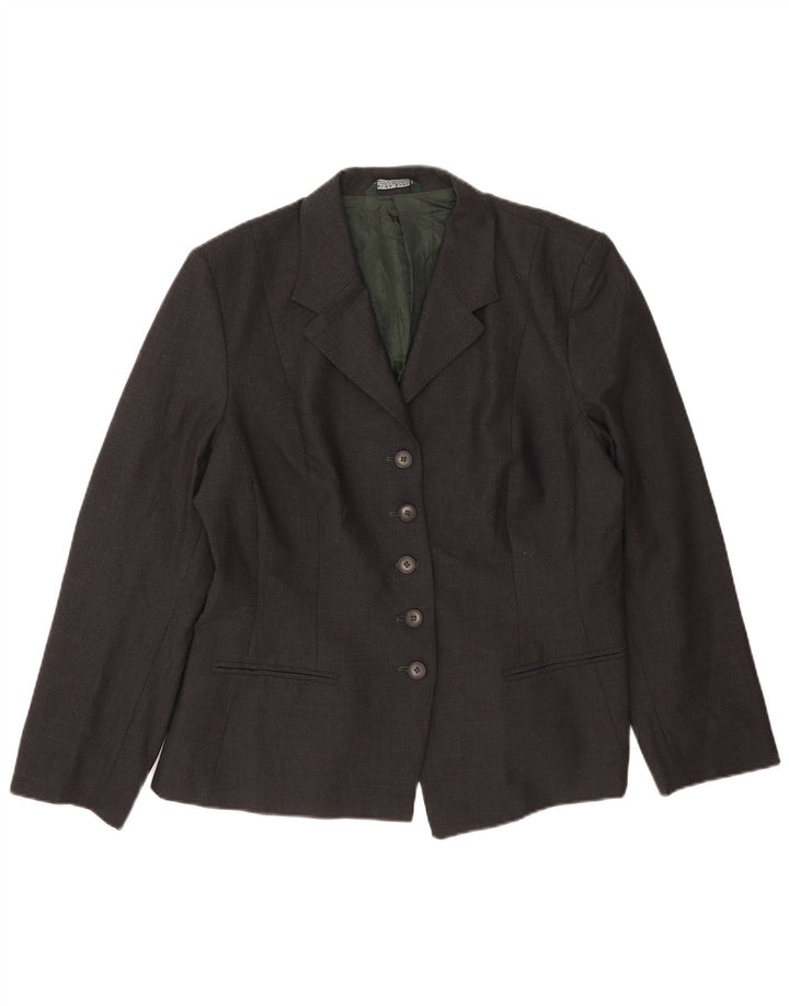 Laura Ashley Γυναικείο σακάκι 5 κουμπιών UK 18 XL γκρι μαλλί