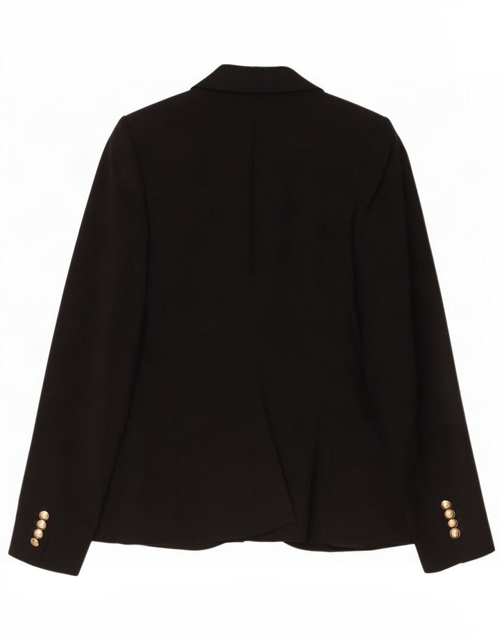 Zara Γυναικείο Μπουφάν 1 Κουμπί Blazer UK 10 Small Black Polyester
