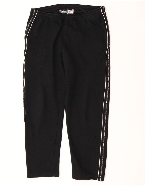 Lotto Mens Graphic Tracksuit Trousers UK 40/42 Large  Black Polyester