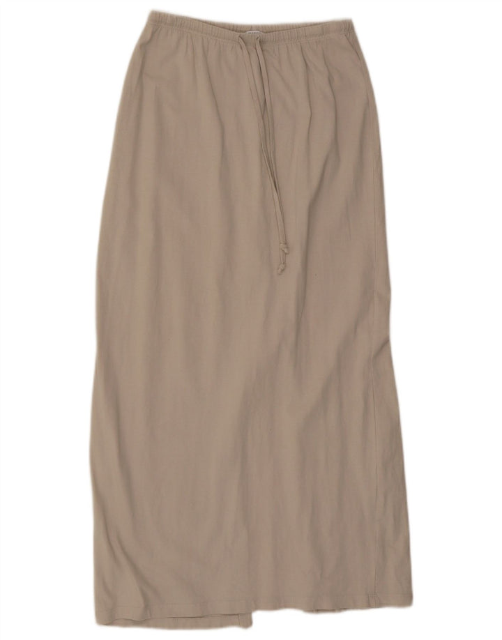Zara Γυναικεία Maxi Φούστα Small W26 Beige Βαμβακερή