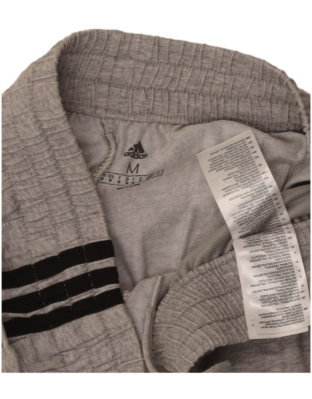 Ανδρικό αθλητικό σορτς Adidas από βαμβακερό μεσαίο γκρι