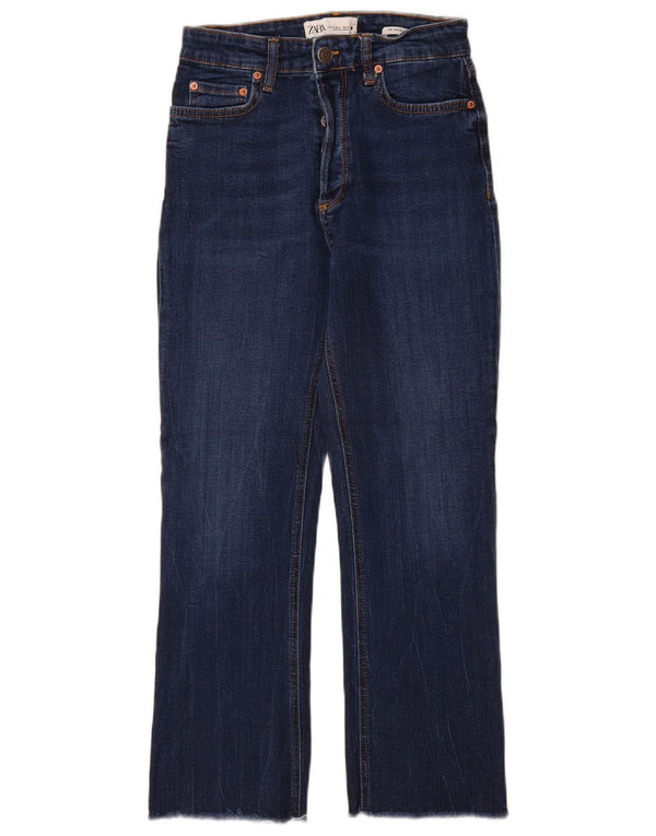 Zara Γυναικείο Ψηλό Ψηλό Τζιν EU 36 XS W26 L27 Μπλε βαμβακερό