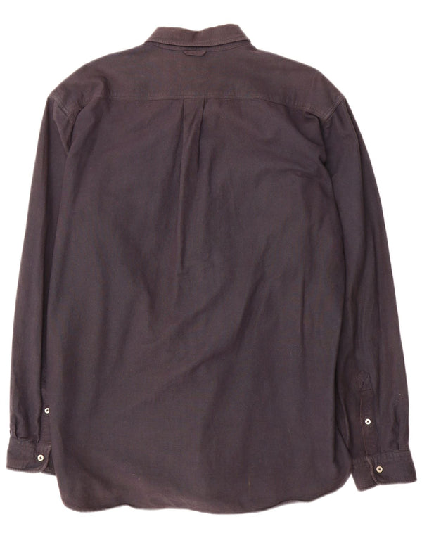 Ανδρικό πουκάμισο Barbour με κανονική εφαρμογή XL Navy Blue βαμβακερό