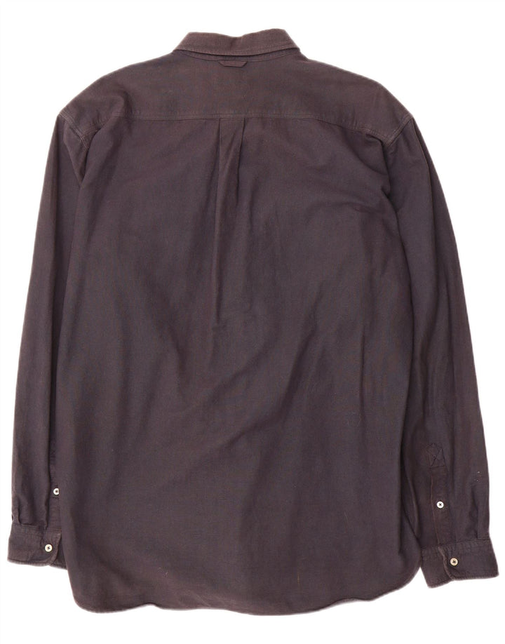 Ανδρικό πουκάμισο Barbour με κανονική εφαρμογή XL Navy Blue βαμβακερό