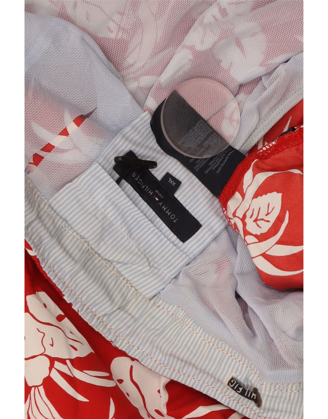 TOMMY HILFIGER ανδρικό σορτς κολύμβησης 2XL κόκκινο φλοράλ πολυεστέρας