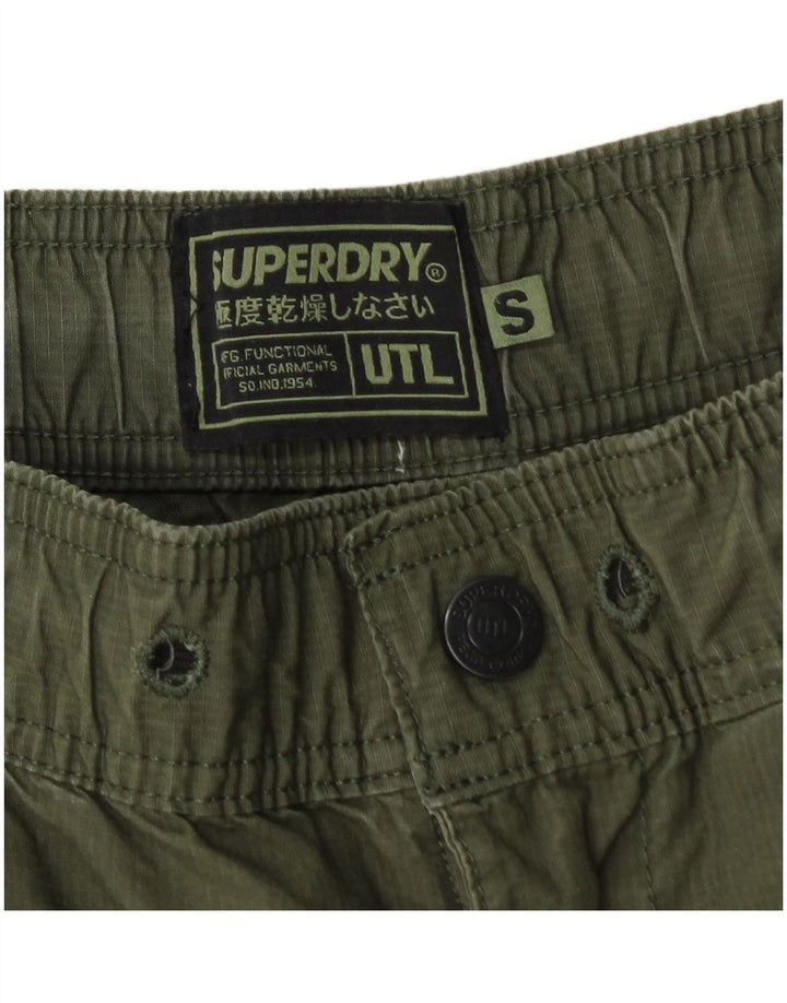 Ανδρικό σορτς Cargo Superdry Small W30 πράσινο βαμβακερό