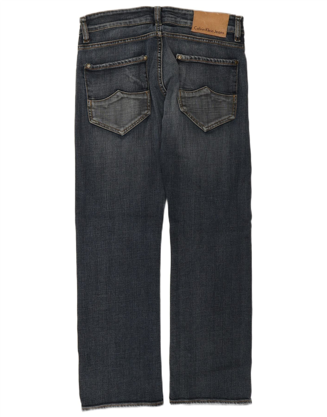 Γυναικείο τζιν ίσιο CALVIN KLEIN W30 L27 Μπλε βαμβακερό