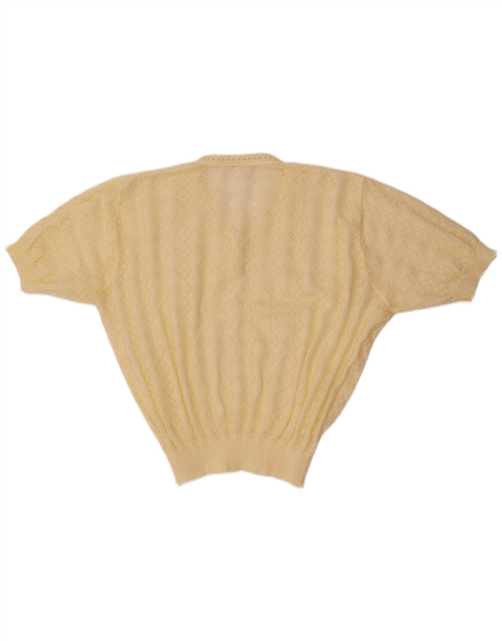 Vintage Γυναικεία Πλεκτή Μπλούζα Τοπ IT 52 2XL Off White Πολυακρυλικό