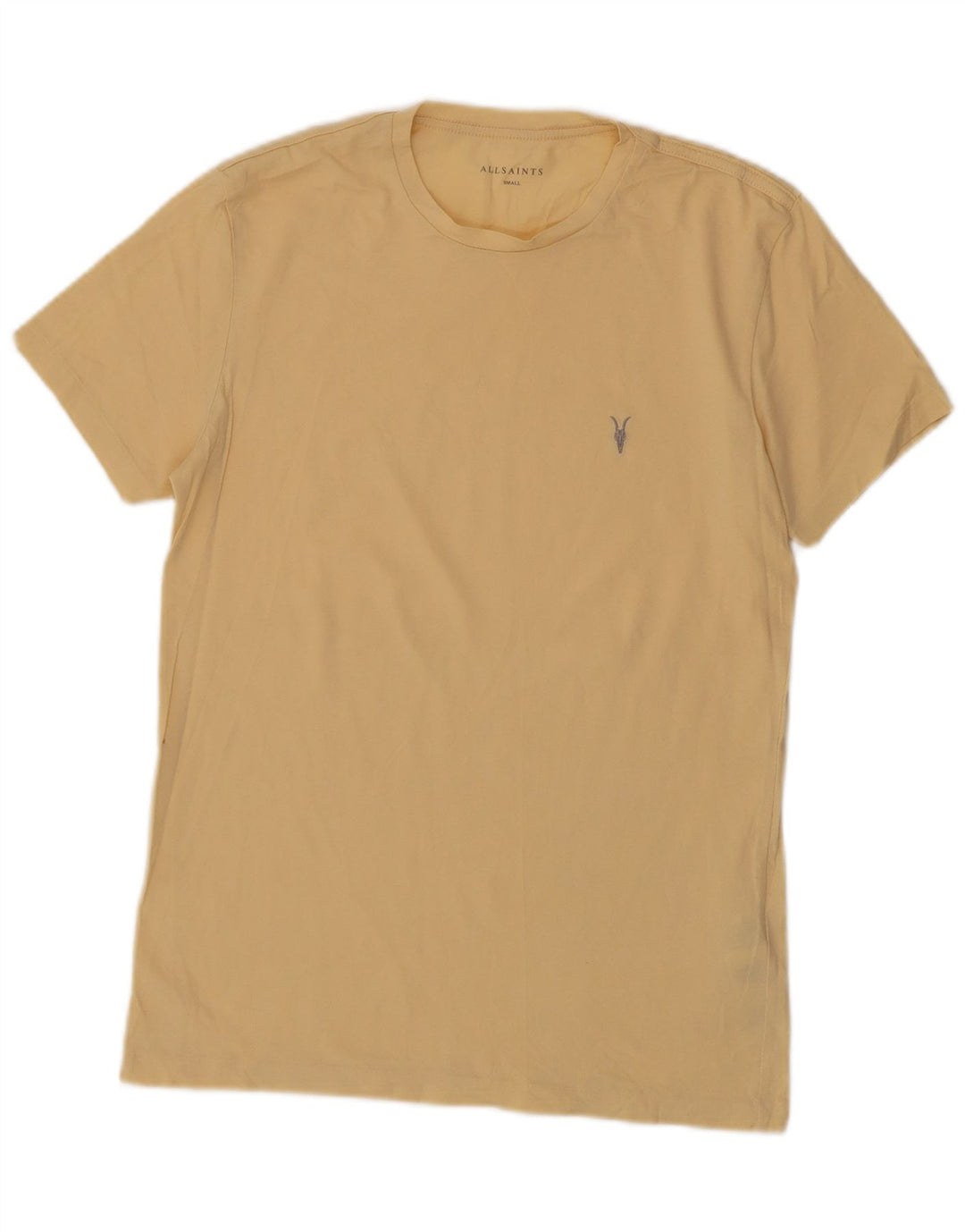 Ανδρικό T-Shirt All Saints Top Μικρό κίτρινο βαμβακερό