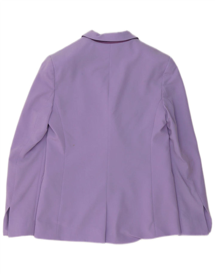 Topshop Γυναικείο Μπουφάν Blazer με διπλό στήθος UK 8 Small Purple Polyester