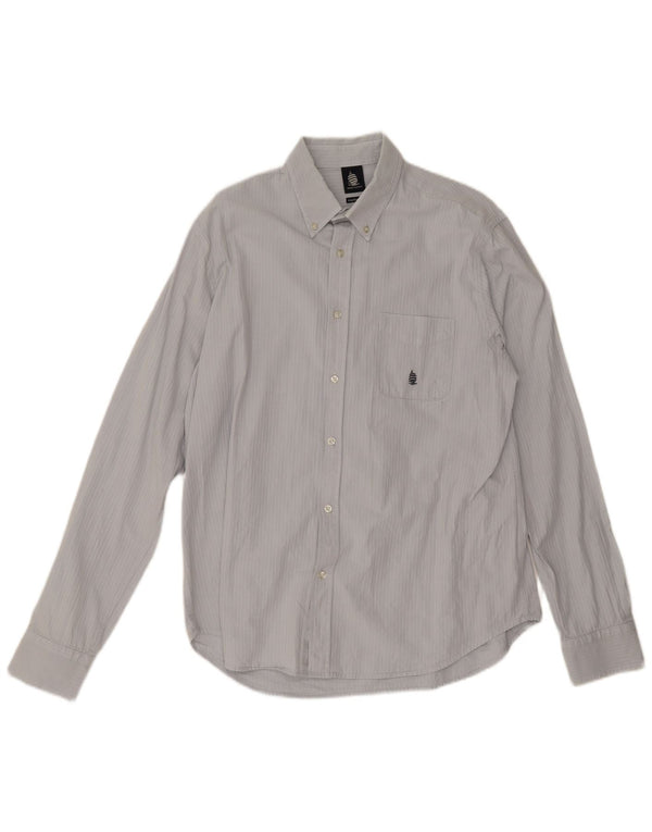 Ανδρικό πουκάμισο Marina Yachting Regular Fit Size 42 Large Grey Pinstripe