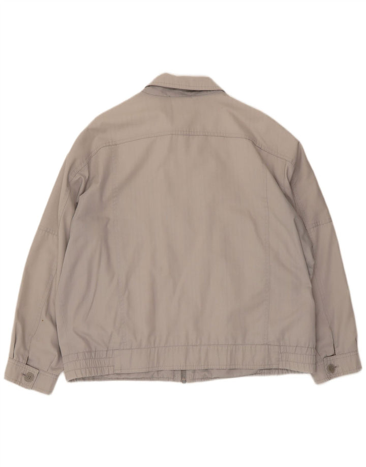 Vintage Ανδρικό Bomber Jacket UK 40 Large Grey Polyester