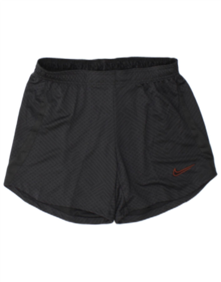 Ανδρικό αθλητικό σορτς Nike Dri Fit, μεσαίο μαύρο γεωμετρικό πολυεστέρα