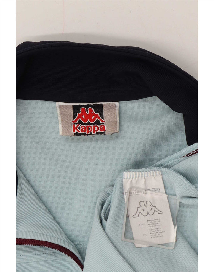 Kappa Γυναικεία αθλητική φόρμα Top Jacket UK 12 Medium Blue Colorblock Polyester