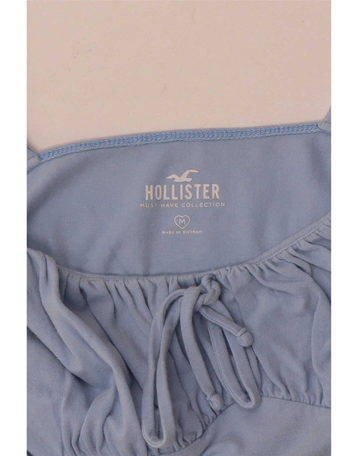Hollister Womens Crop Cami Top UK 12 Medium Blue