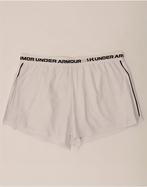 Under Armour Γυναικείο γραφικό αθλητικό σορτς UK 20 2XL λευκό πολυεστέρα