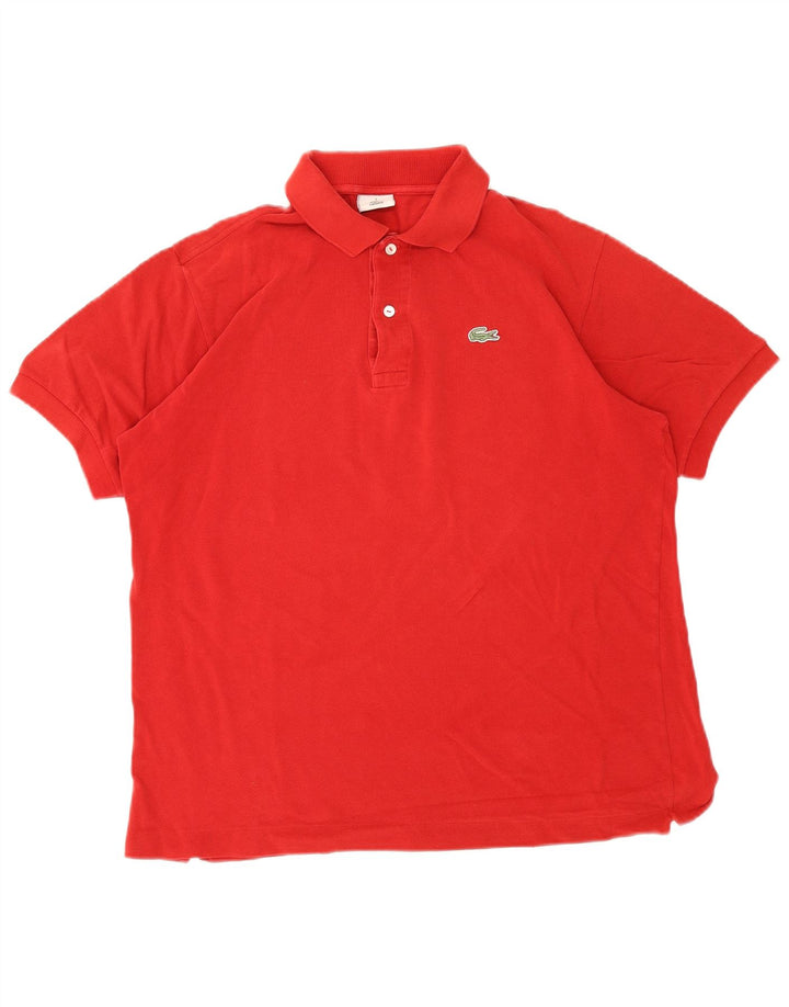 Ανδρικό πουκάμισο πόλο Lacoste, μέγεθος 5, μεγάλο κόκκινο βαμβακερό Classic