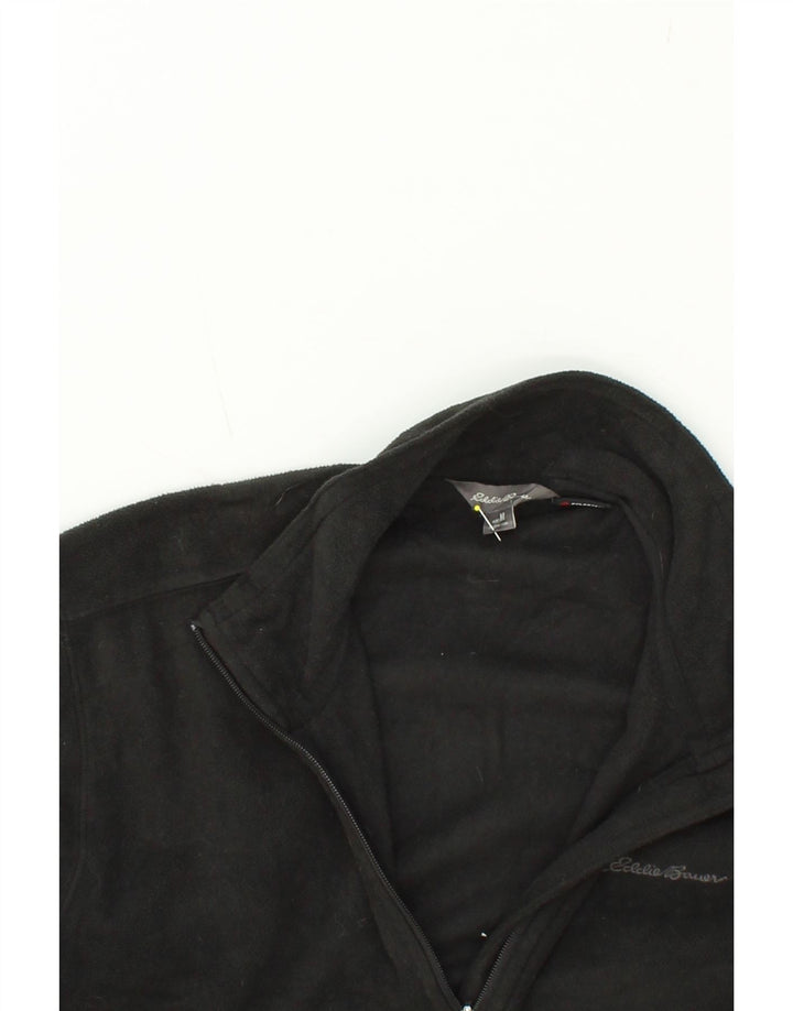 EDDIE BAUER Mens Fleece Jacket UK 38 Medium Black Polyester Vintage Eddie Bauer and Second-Hand Eddie Bauer from Messina Hembry 