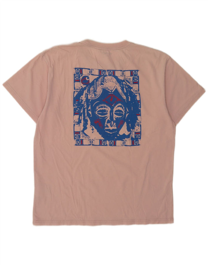 Ανδρικό γραφικό T-Shirt Carhartt Top Μεσαίο Ροζ Βαμβακερό