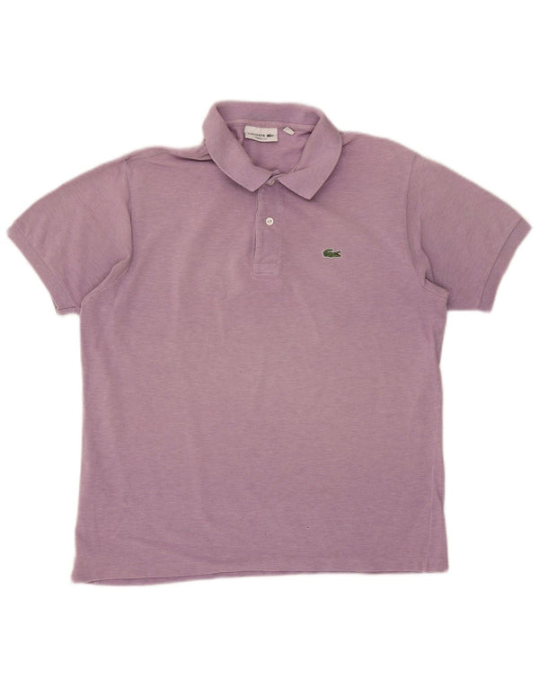 Lacoste Mens Classic Fit Polo Shirt Size 5 Large Purple Cotton