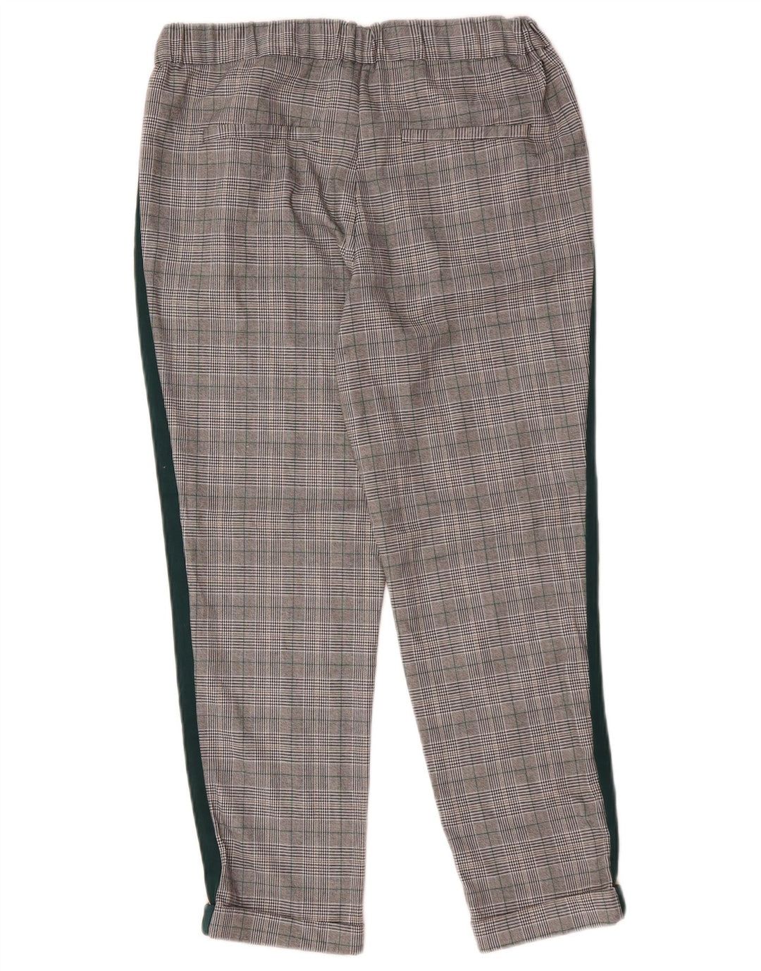 Γυναικείο ίσιο κομμένο παντελόνι Zara Medium W28 L25 Grey Check Polyester
