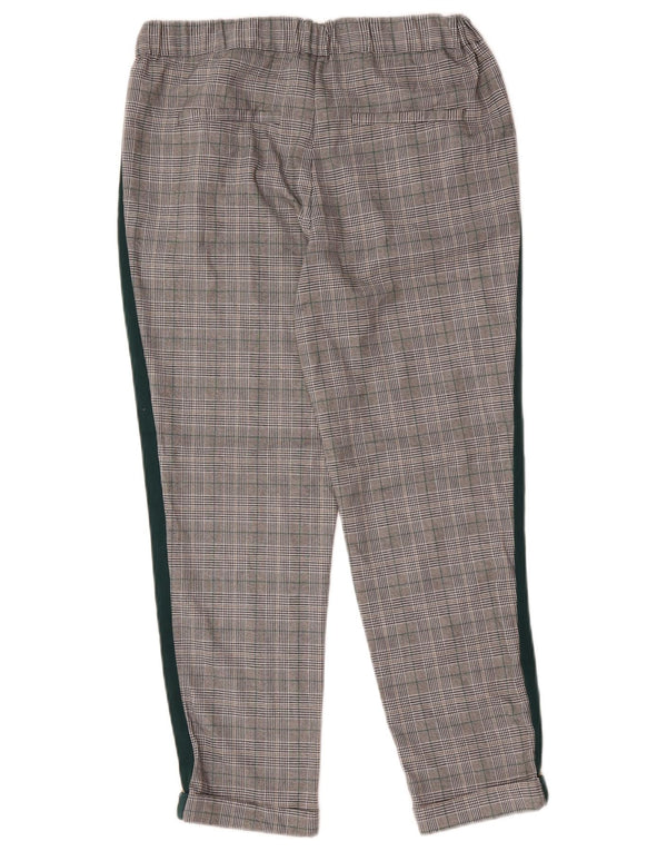 Γυναικείο ίσιο κομμένο παντελόνι Zara Medium W28 L25 Grey Check Polyester