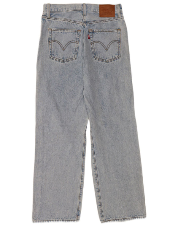 Γυναικείο ψηλόμεσο τζιν Levi's ίσιο W26 L27 Μπλε βαμβακερό