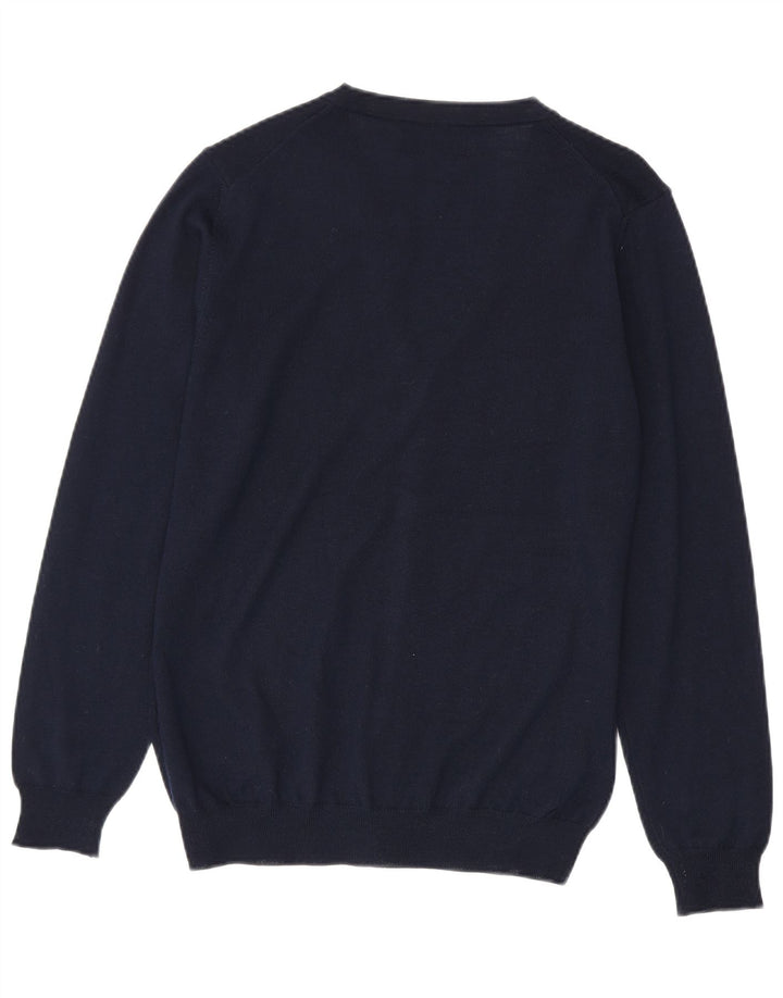 Ανδρικό πουλόβερ ζακέτα Marks & Spencer Small Navy Blue Ακρυλικό