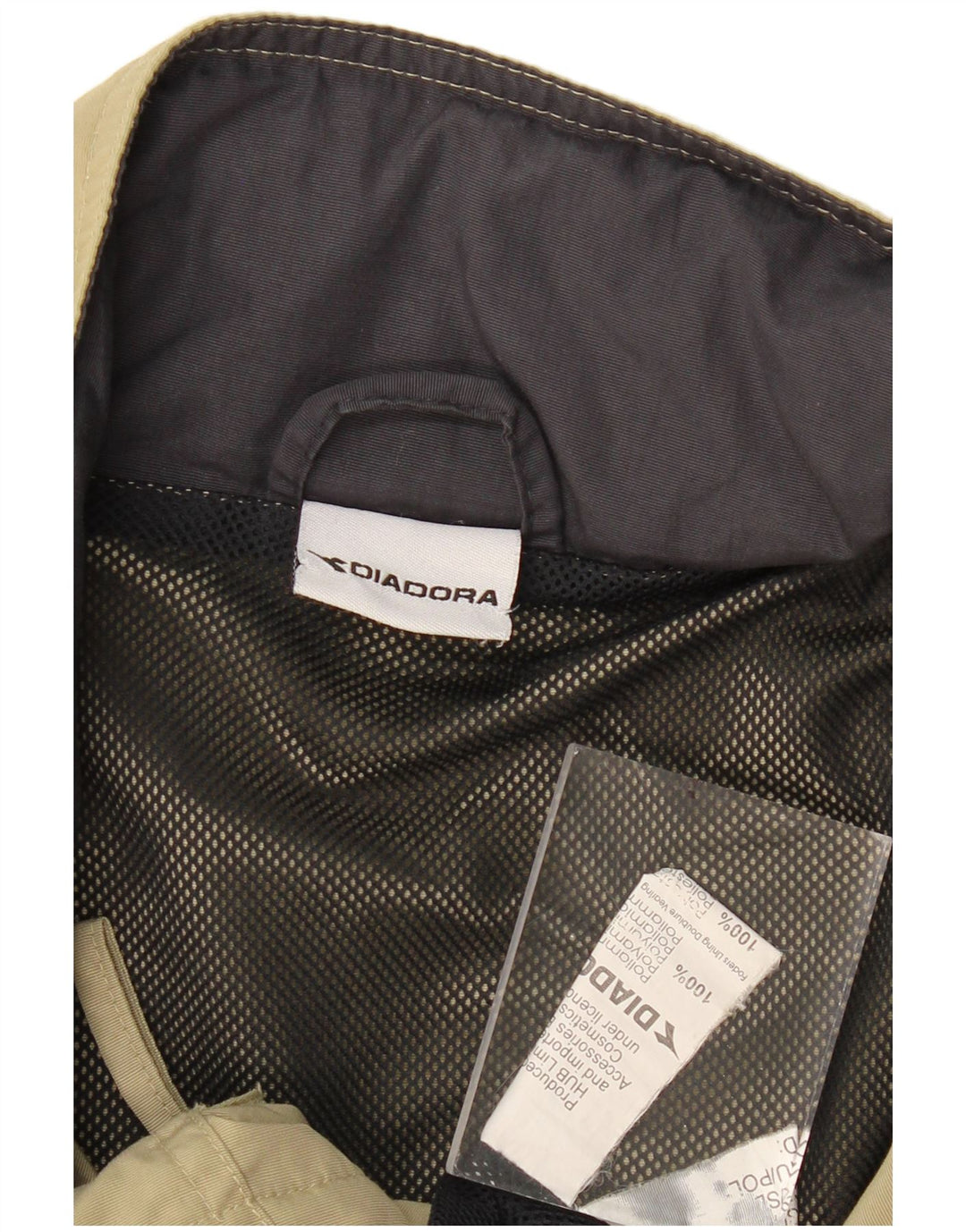 DIADORA Ανδρικό μπουφάν βροχής UK 42 XL Khaki Polyamide