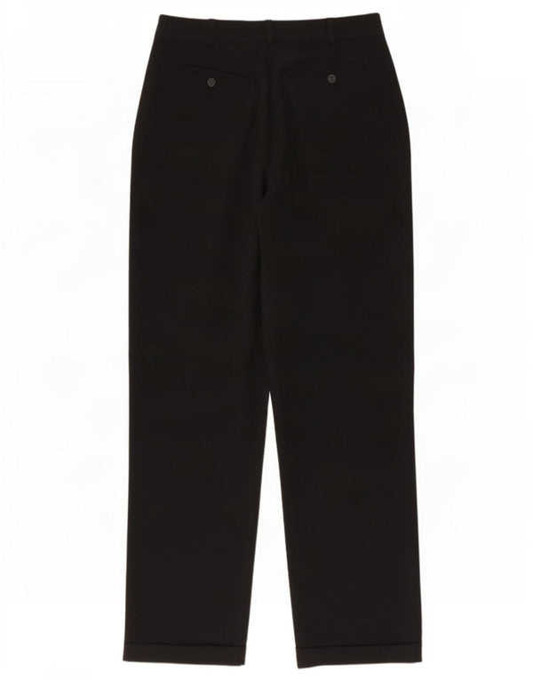 Max Mara Γυναικείο Σαββατοκύριακο Ψηλόμεσο Casual Παντελόνι Μέγεθος 10 W27 L31 Μαύρο